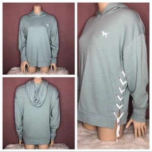 VS PINK Lace Up Hoodie